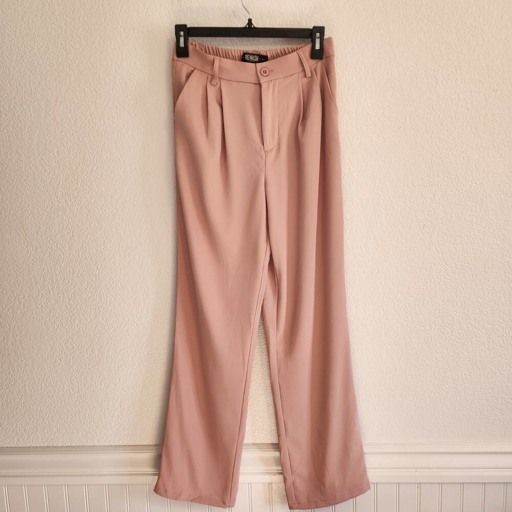 Rewash Women's Size 1/25 Light‎ Pink Straight Leg Dress Pants New